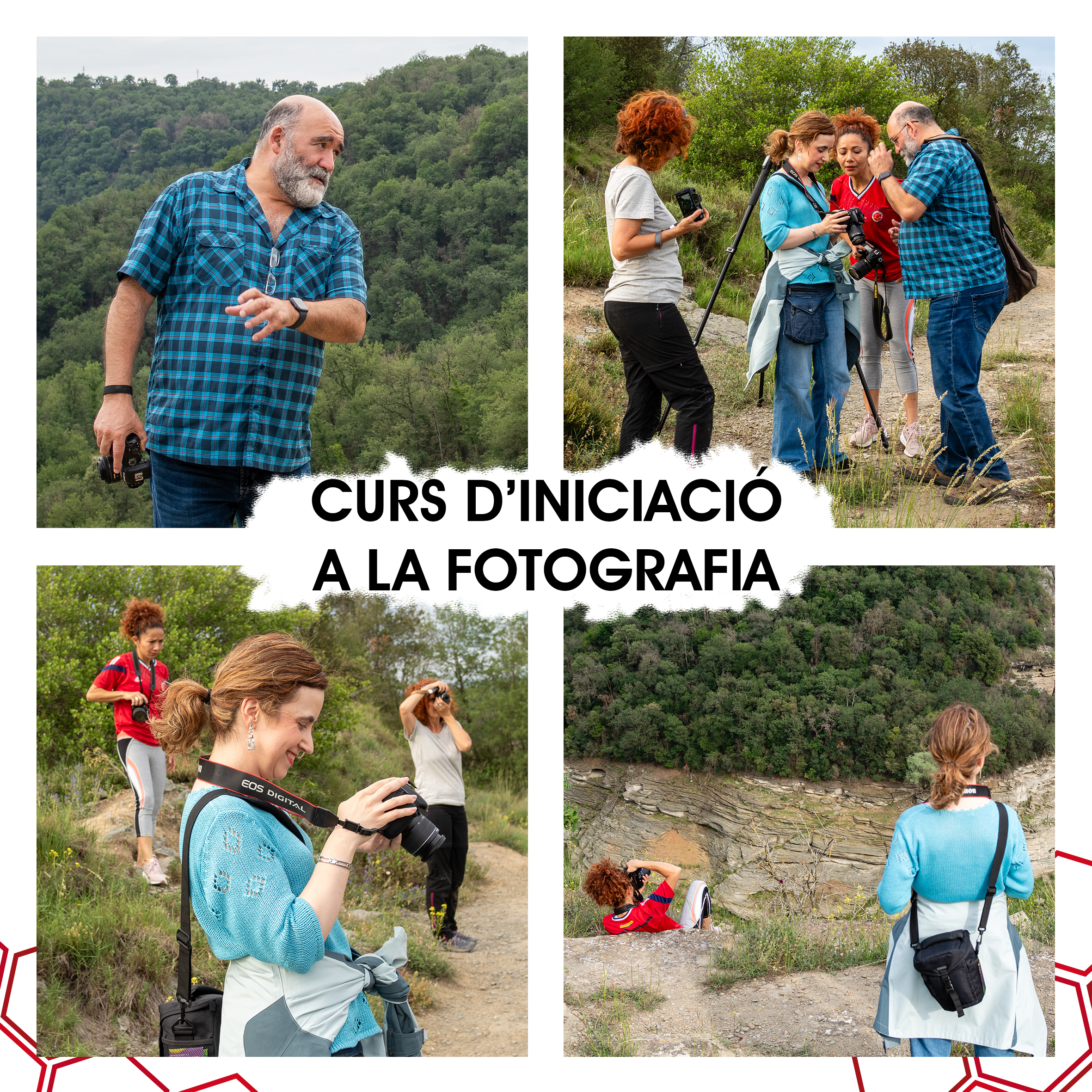 Les sortides pràctiques de fotografia les fem per arreu de la comarca, i els nostres alumnes gaudeixen de l'experiència.